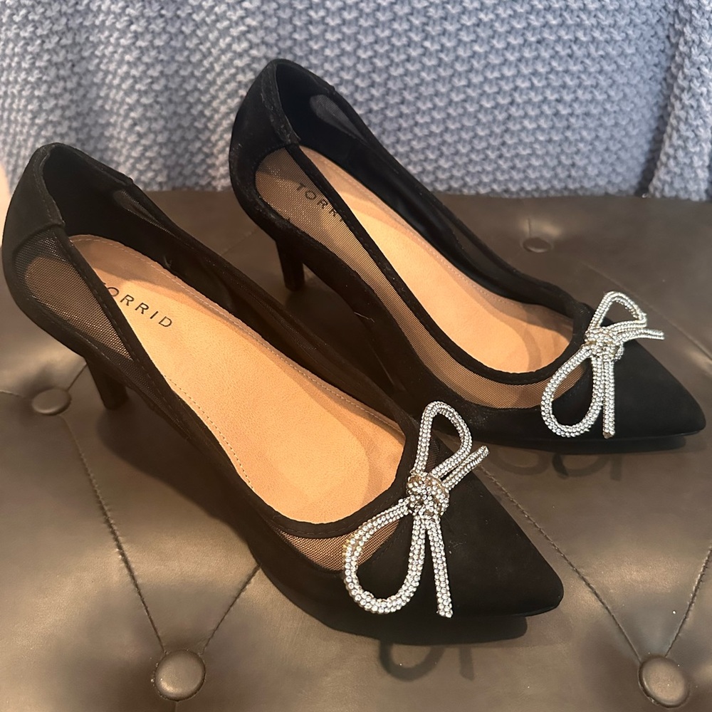 Torrid Black Elegant Heels- Brand New! Size 10.5
